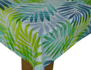 Exotic Leaves Blue and Green Vinyl Tablecloth