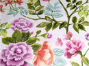 Bright Blooming Flowers Vinyl Oilcloth Tablecloth