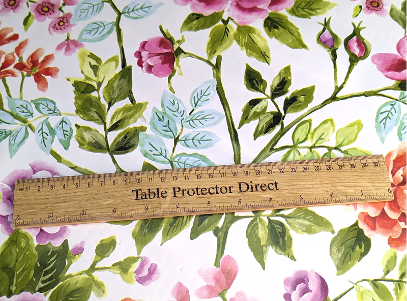 Bright Blooming Flowers Vinyl Oilcloth Tablecloth