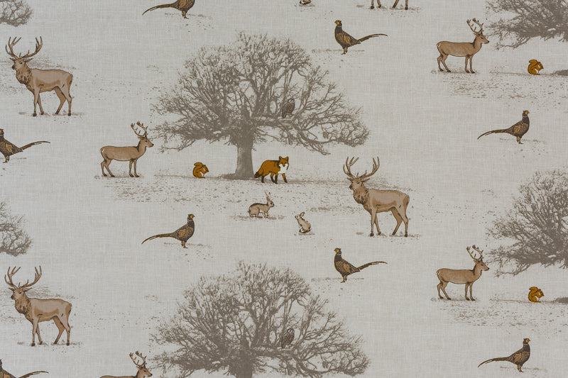Tatton Fox and Stag 100% Cotton Fabric by Fryetts