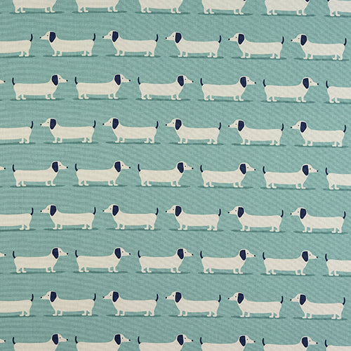 Hound Dog Duck Egg 100% Cotton Fabric by Fryetts