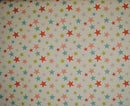 Funky Stars Orange Multi 100% Cotton Fabric by Marson