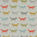 Foxy Fox Multi 100% Cotton Fabric by Fryetts