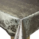 Christmas Bling  Silver Vinyl Oilcloth Tablecloth