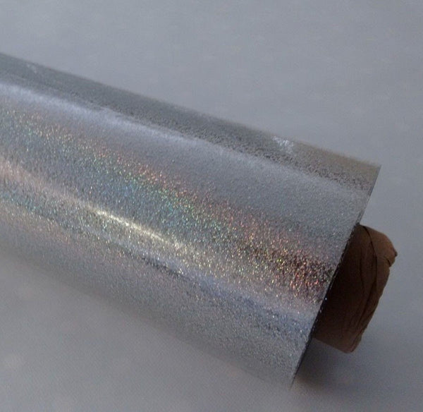 Glitter Multi Coloured on Crystal Clear Vinyl Oilcloth Tablecloth