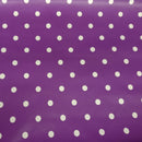 Purple Polka Dot Spot Vinyl Tablecloth