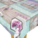 Ava Duckegg on Wood Effect Vinyl Oilcloth Tablecloth