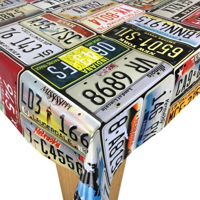 Route 66 USA  Vinyl Oilcloth Tablecloth