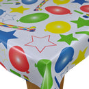 Party Time Balloons Vinyl Oilcloth Tablecloth