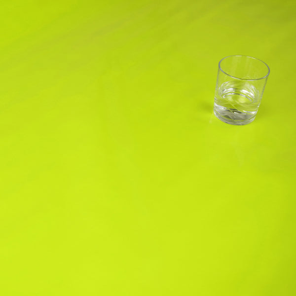 Plain Lime Green Smooth Vinyl Oilcloth Tablecloth