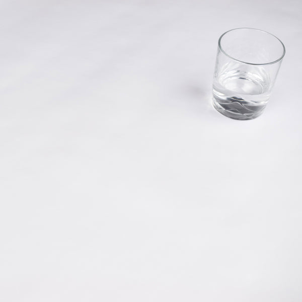 Plain White Smooth Vinyl Oilcloth Tablecloth