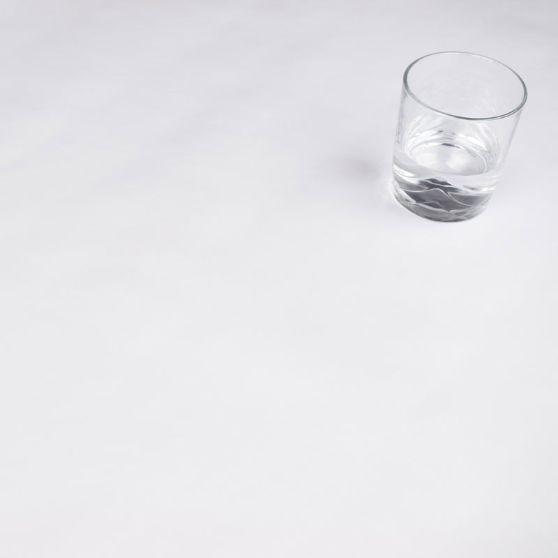 Plain White Smooth Vinyl Oilcloth Tablecloth