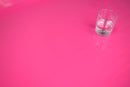 Round Wipe Clean Tablecloth Vinyl PVC 140cm Plain Pink