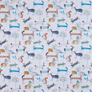 Round PVC Tablecloth Oh My Deer Colonial Oilcloth 132cm