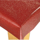Red Cherry Glittery Glitter Vinyl Oilcloth Tablecloth