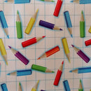 Little Crayons Vinyl Oilcloth Tablecloth