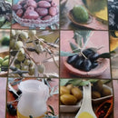 Olive Harvest Vinyl Oilcloth Tablecloth