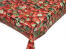 Strawberry Vinyl Oilcloth Tablecloth