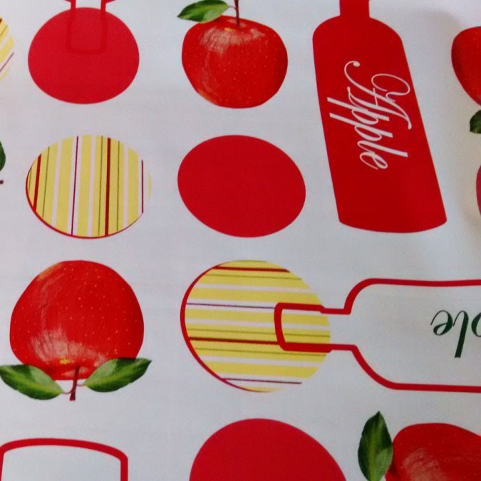 Apple Juice Red Vinyl Tablecloth