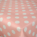 Bubblegum Pink  Spot Vinyl Tablecloth