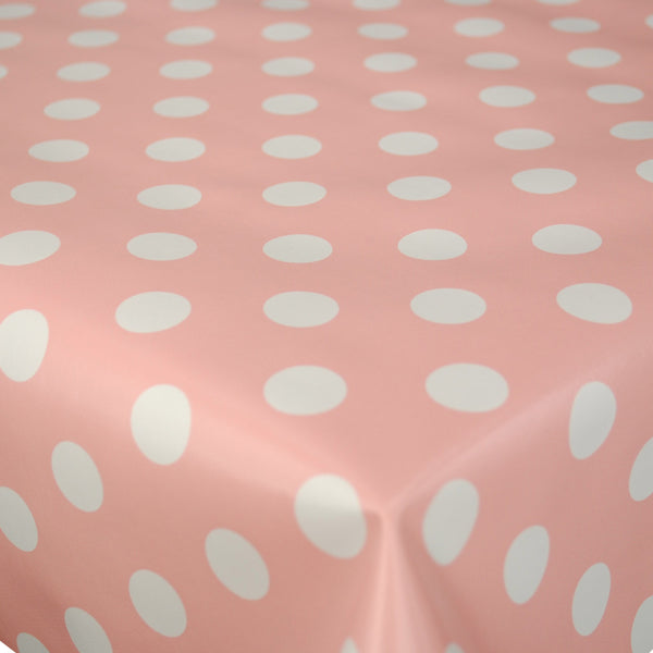 Bubblegum Pink  Spot Vinyl Tablecloth