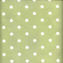 Sage Green Polka Dot PVC Wipe Clean Tablecloth