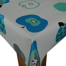 Apple Blue and Duckegg  Vinyl Tablecloth