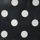 Black & White Smartie Spot Vinyl Oilcloth Tablecloth
