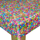 Smartie Sweets Vinyl Oilcloth Tablecloth