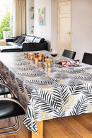 Bamboo Palm Vinyl Oilcloth Tablecloth