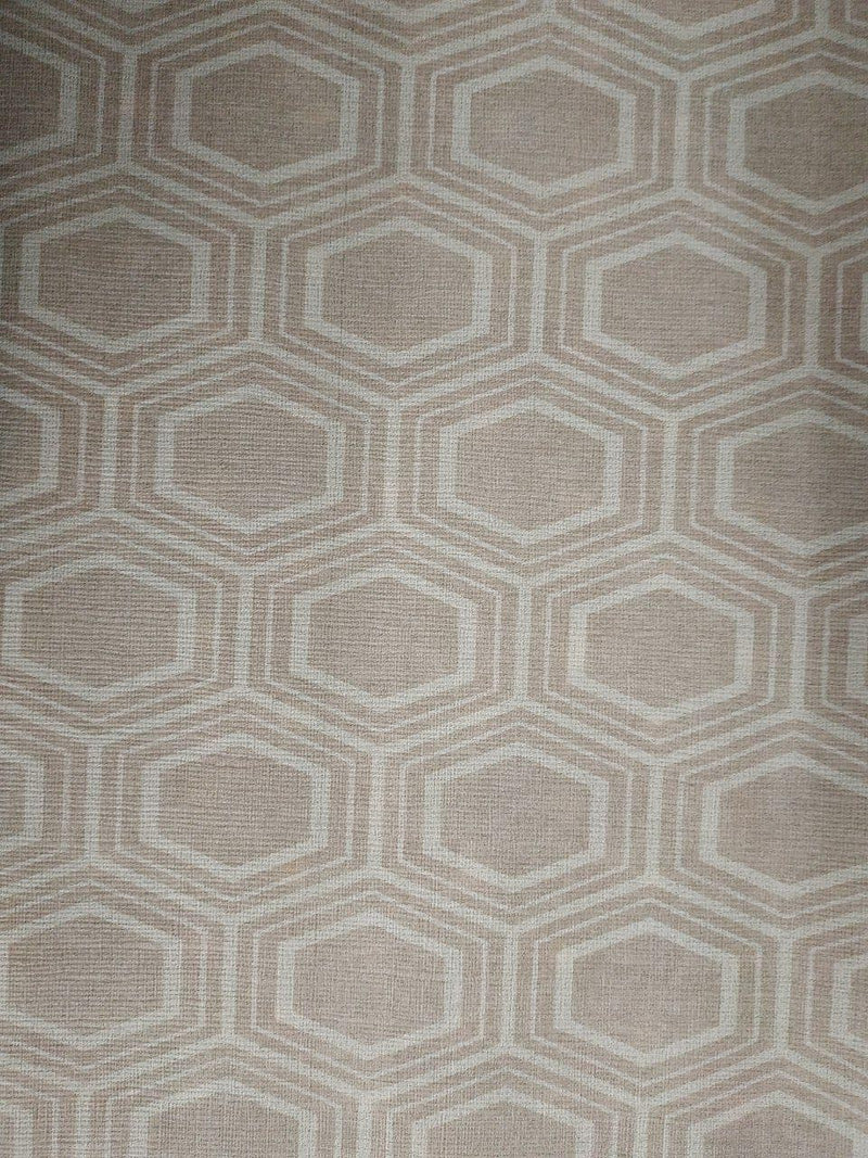 Peggy Taupe Vinyl Oilcloth Tablecloth