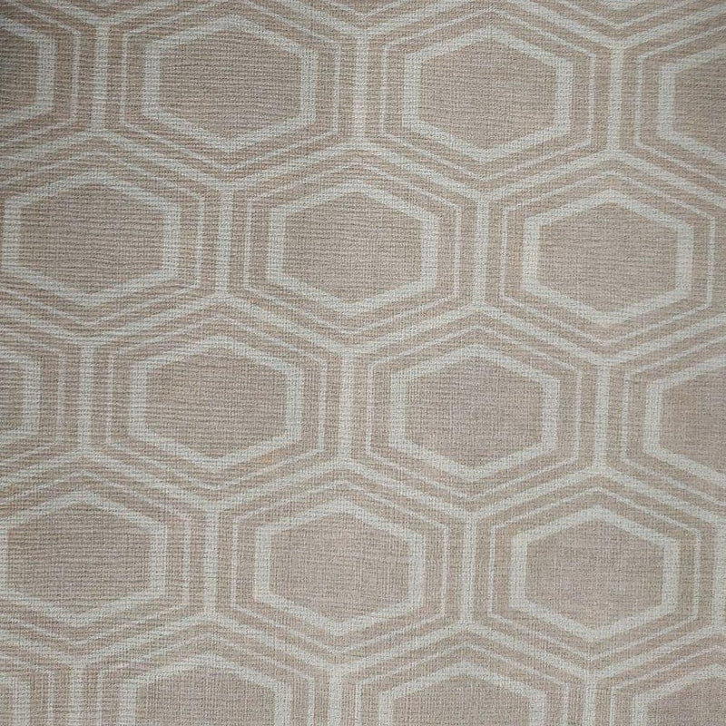 Peggy Taupe Vinyl Oilcloth Tablecloth