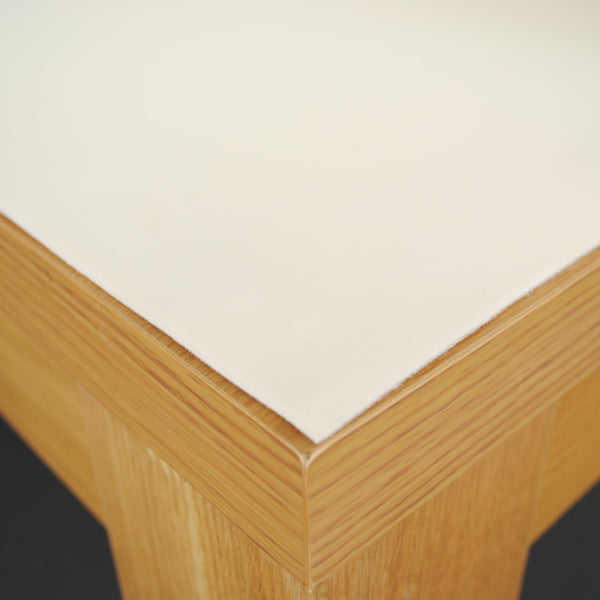Square Table Protector 183cm x 183cm Cream Smooth Wider Width