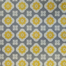 Darcey Ochre and Grey Vinyl Oilcloth Tablecloth