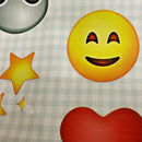Hashtag Emoji Vinyl Oilcloth Tablecloth