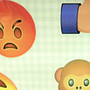 Hashtag Emoji Vinyl Oilcloth Tablecloth