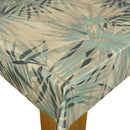Palm Leaves Duckegg Vinyl Oilcloth Tablecloth