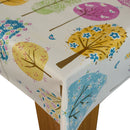 Trees Bright Multi Vinyl Oilcloth Tablecloth