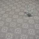 Miranda Grey Vinyl Oilcloth Tablecloth
