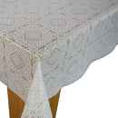 Angel White Lace PVC Vinyl Oilcloth Tablecloth