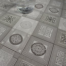 Celtic Geometric Grey Vinyl Oilcloth Tablecloth
