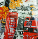 All Things London Vinyl Oilcloth Tablecloth