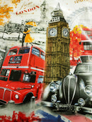 All Things London Vinyl Oilcloth Tablecloth