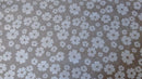 Square Wipe Clean Tablecloth Vinyl PVC 140cm x 140cm Polly Grey