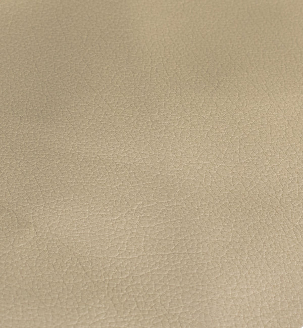 Cream Grain Faux Leather Textured Upholstery Vinyl , FR