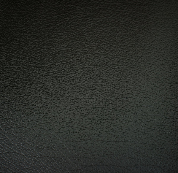 Black Grain Faux Leather Textured Upholstery Vinyl, FR