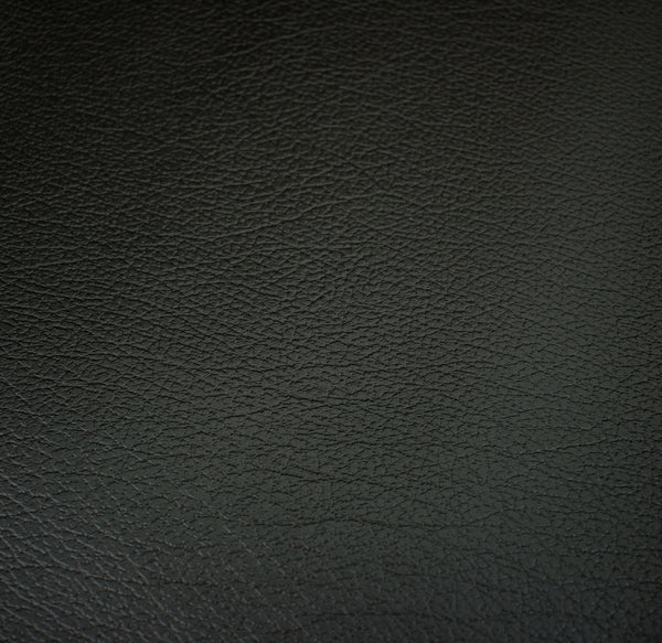 Black Grain Faux Leather Textured Upholstery Vinyl, FR