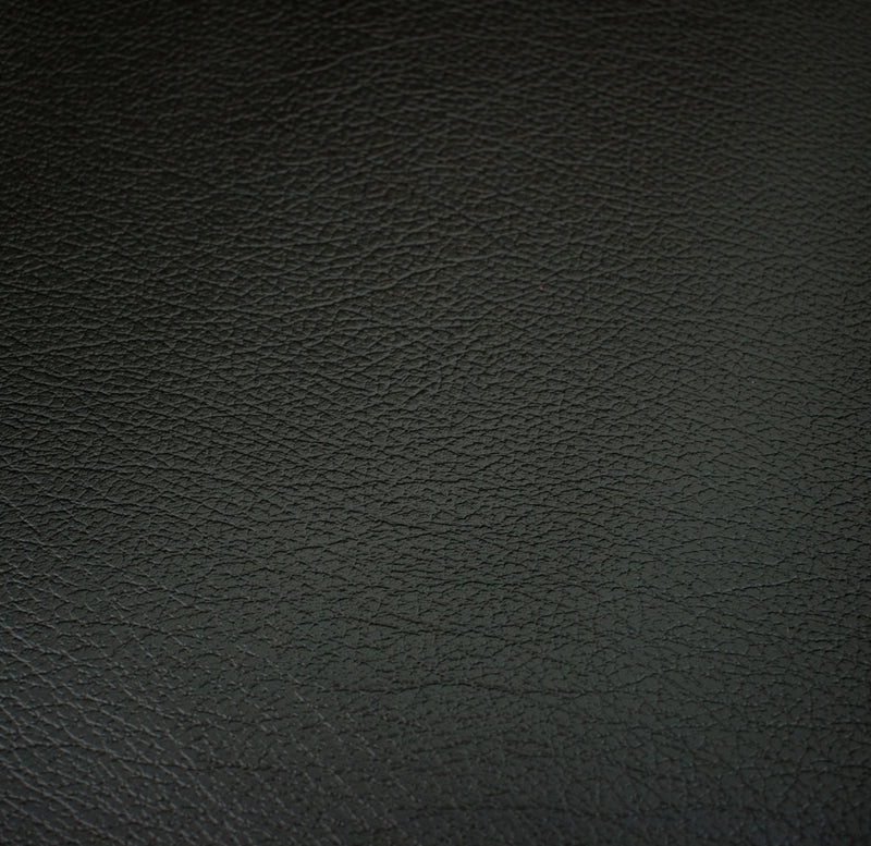 Black Grain Faux Leather Textured Upholstery Vinyl, FR