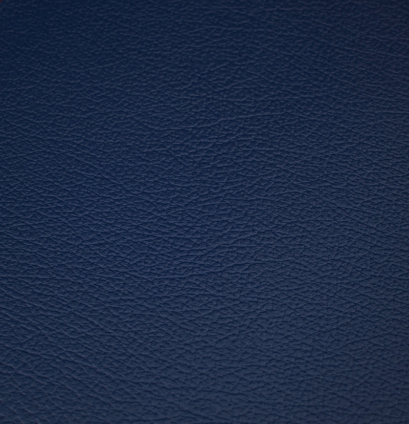Blue Grain Faux Leather Textured Upholstery Vinyl , FR,