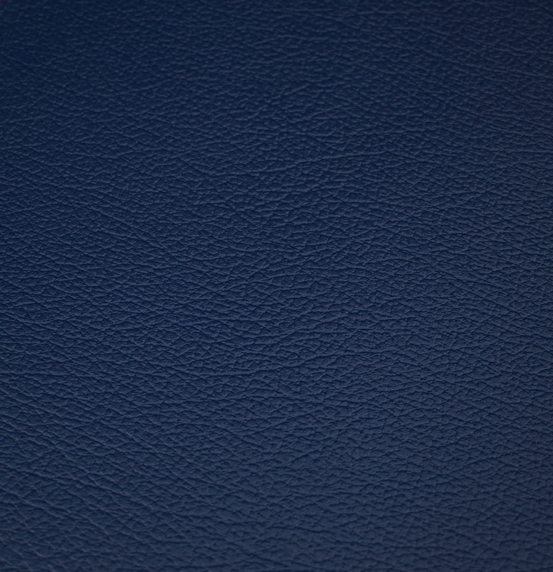 Blue Grain Faux Leather Textured Upholstery Vinyl , FR,